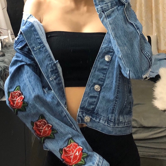 SOLD🦋 PACSUN denim jacket - Picture 2 of 4